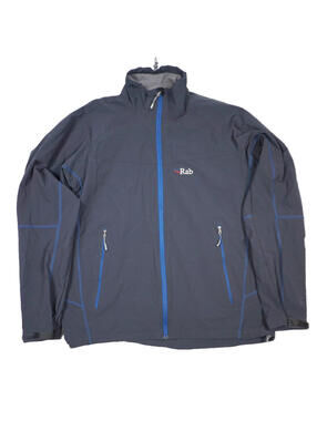 RAB Jacket Mens XL Grey Sawtooth Softshell Lightweight Outdoor Hiking Walking